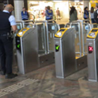 QR Code Scanner Used For Metro Entrance