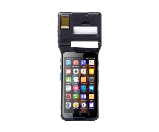 RK550X Handheld 1D 2D Barcode Scanner Wireless Rfid Card Reader Android Pdas With Built In Thermal Printer