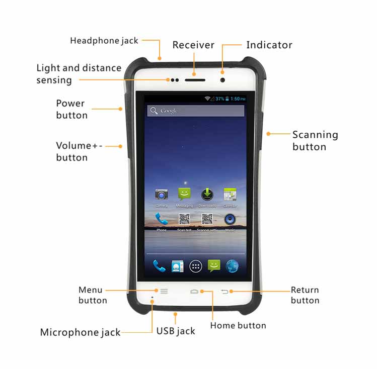 Rakinda S2 PDA Barcode Scanner