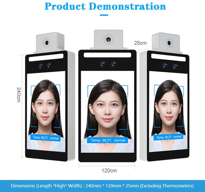 Face Temperature Access Control System with QR Code Scanning