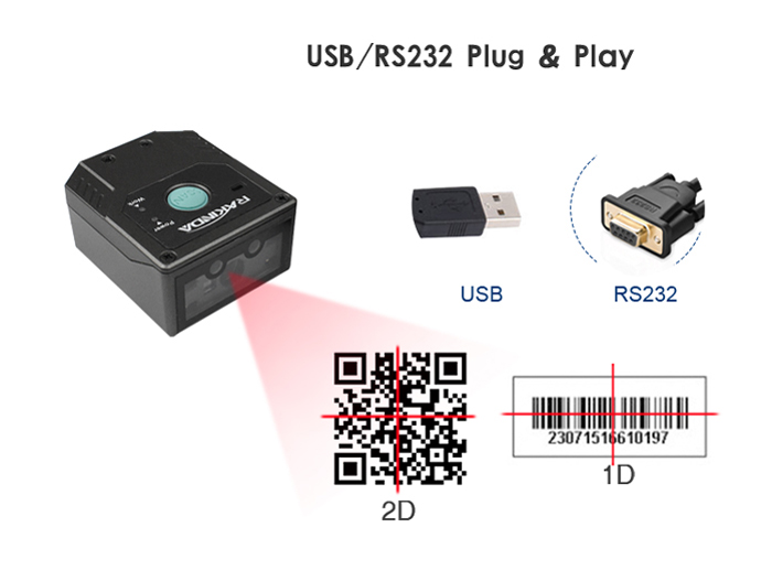 LV3000H 2D scanner with speedy scanning for production line