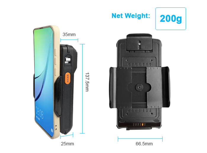 LVB02A High quality Bluetooth RFID Scanner can buit-in 1D/ 2D barcode reader for warehouse management