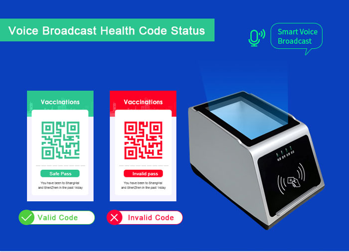 RD3100 Desktop Vaccination Certificate QR Code Scanner