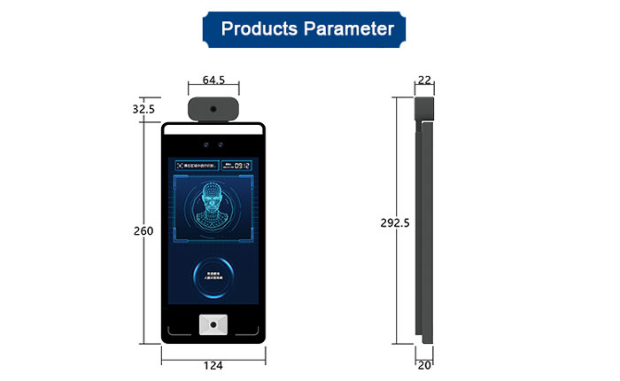 F6 Face Temperature Thermometer EU Digital Covid Certificate Reader