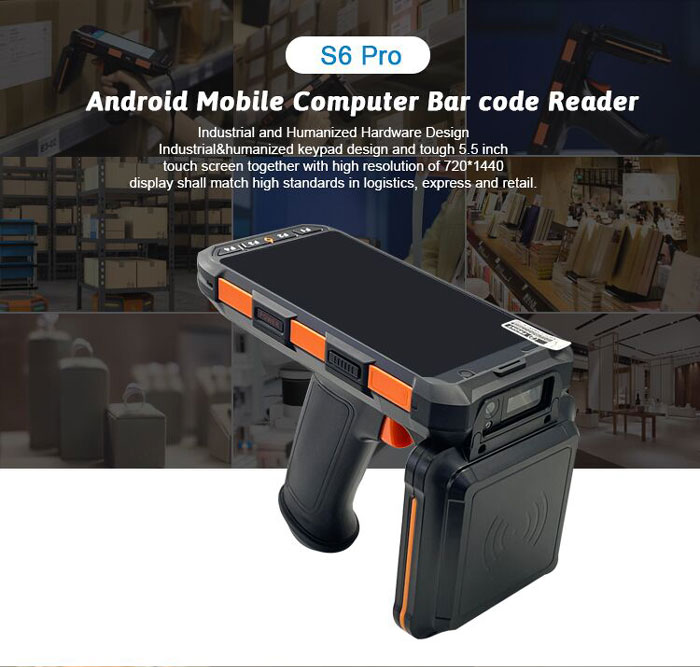 S6 Pro Handheld Android PDA Scanner Barcode Reader