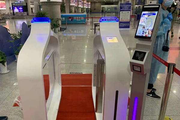 During Spring Festival, Shandong Province used facial recognition temperature scanner